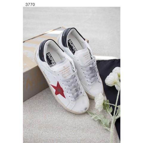 골든** [GOLDEN GOOSE] 수입 고급 레드 스웨이드스타 & 그린 레더 힐탭 슈퍼스타