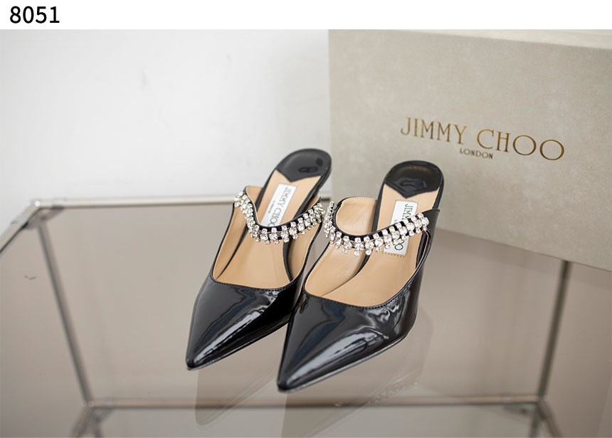 지** [Jimmy Choo] 수입고급 Bing 65 크리스털 스트랩 힐 8051