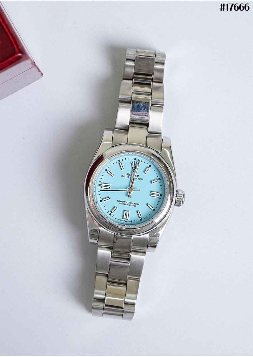 로** 오이스터 퍼페츄얼 31mm 더콰이즈 블루 17666