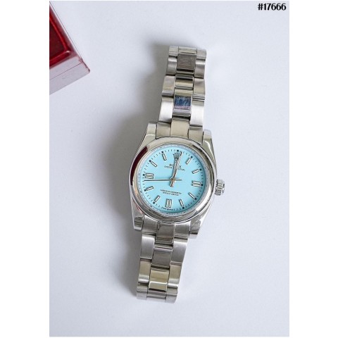 로** 오이스터 퍼페츄얼 31mm 더콰이즈 블루 17666