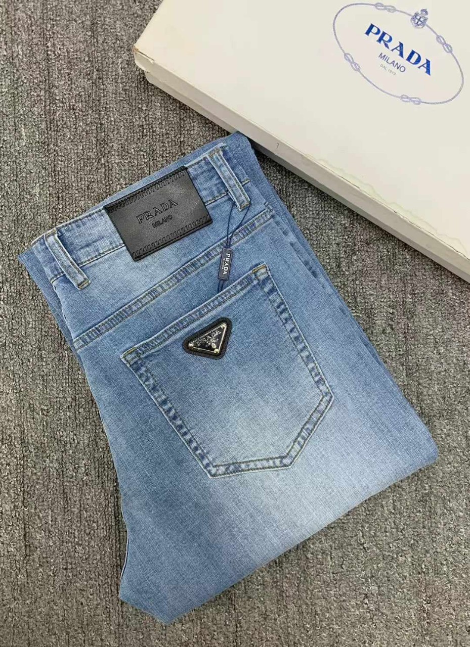 프** 연청 스트레이트핏 연청 데님