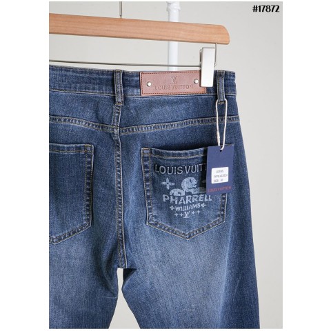 루*** LV 참 다미에 슬림핏 데님 팬츠 17872