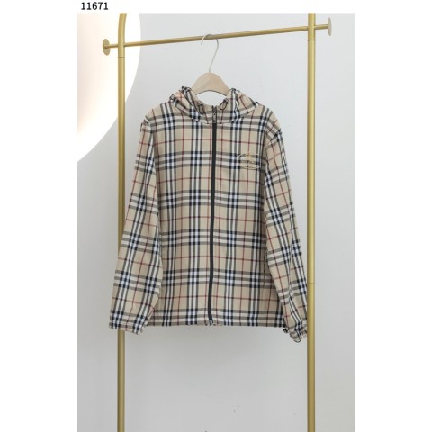 버** 체크 릴렉스핏 재킷 바람막이 11671