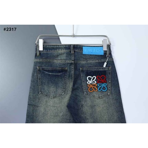 로** 레인보우 로고 데님진 2317
