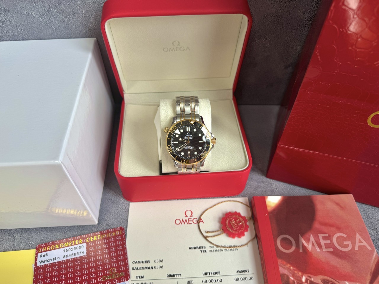 오** 씨마스터 다이버 300m 42mm 옐로우골드